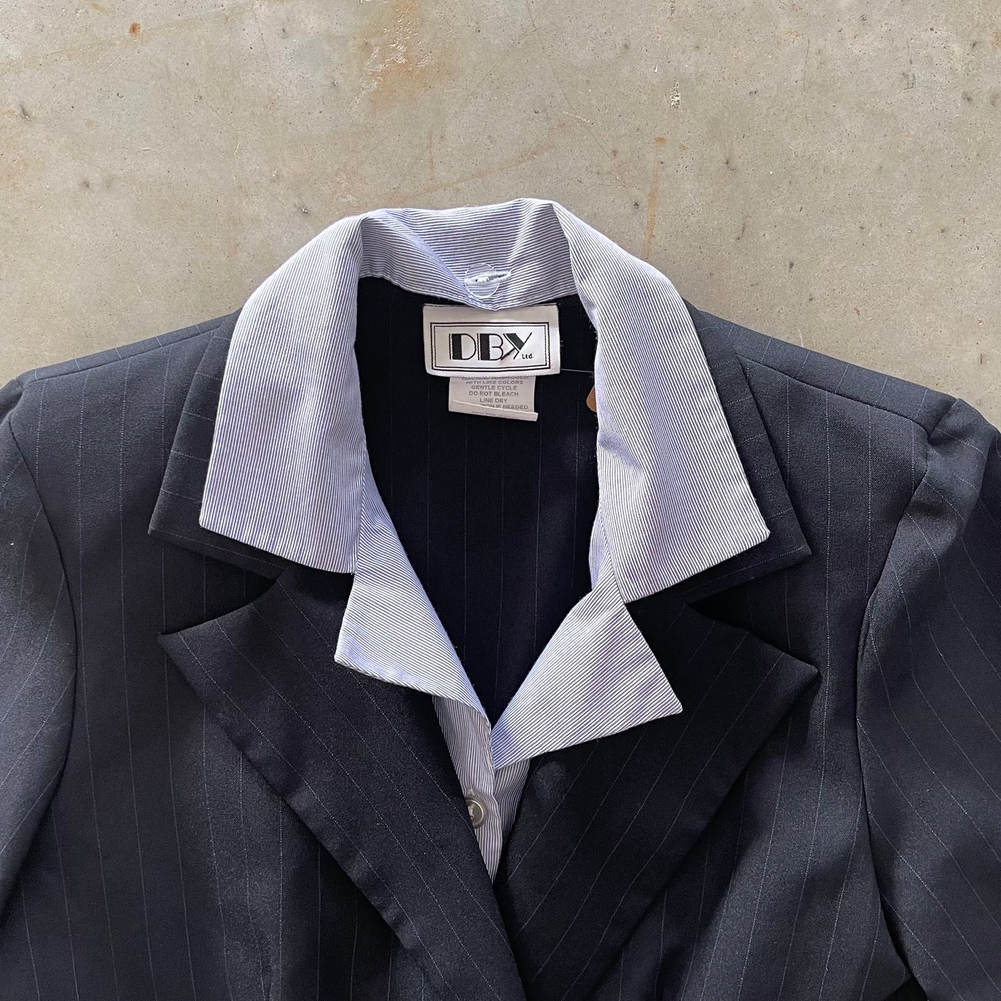 1980s Layered Pin Striped Blazer