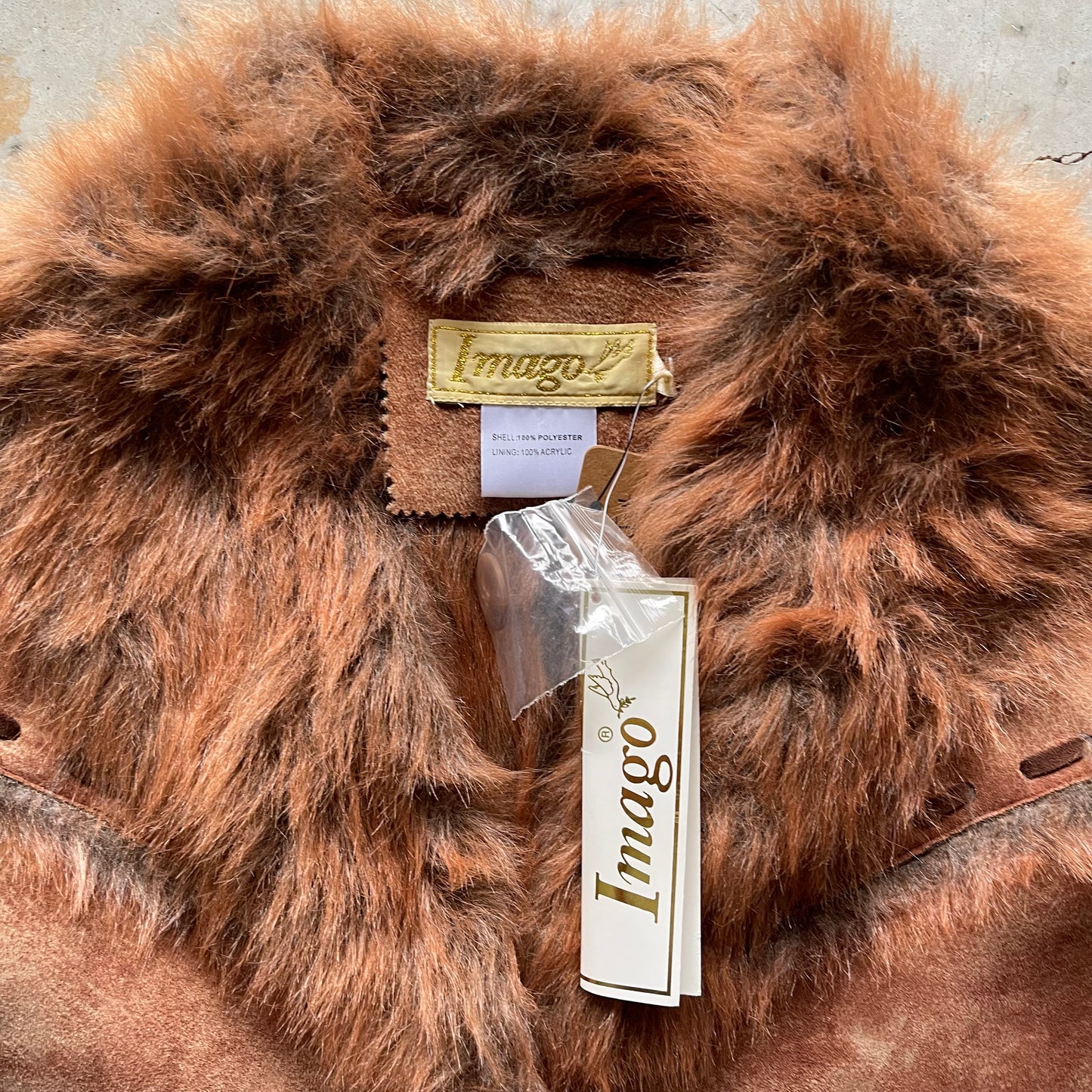 2000s Deadstock Faux Suede Coat