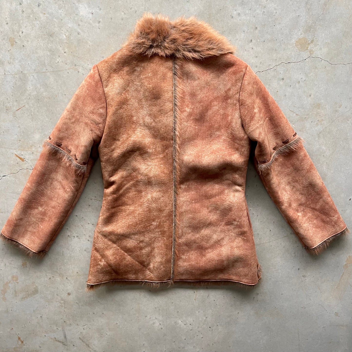 2000s Deadstock Faux Suede Coat