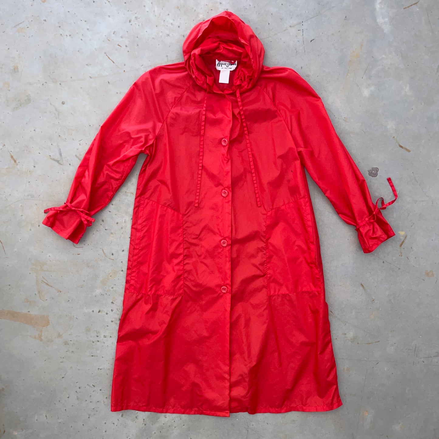 1980s Aqua-Sheen Windbreaker/Rain Trench Coat