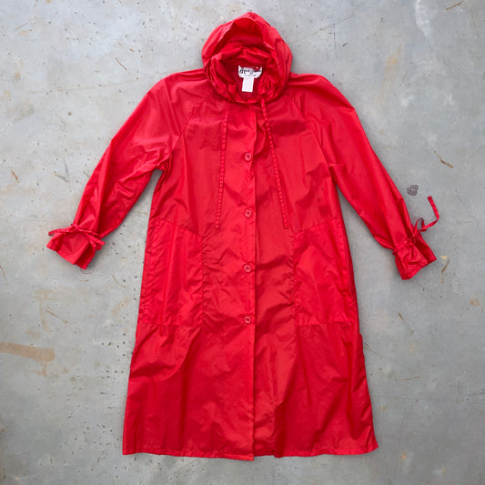 1980s Aqua-Sheen Windbreaker/Rain Trench Coat