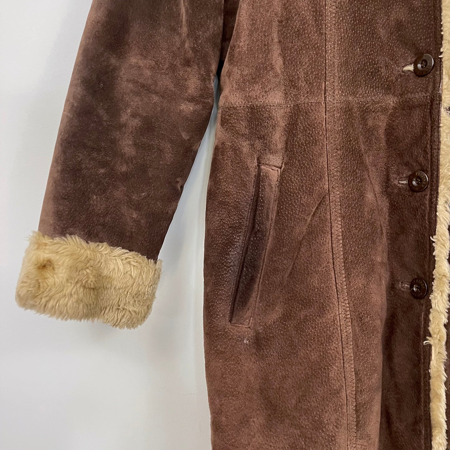 Y2K Wilsons Leather Suede Coat