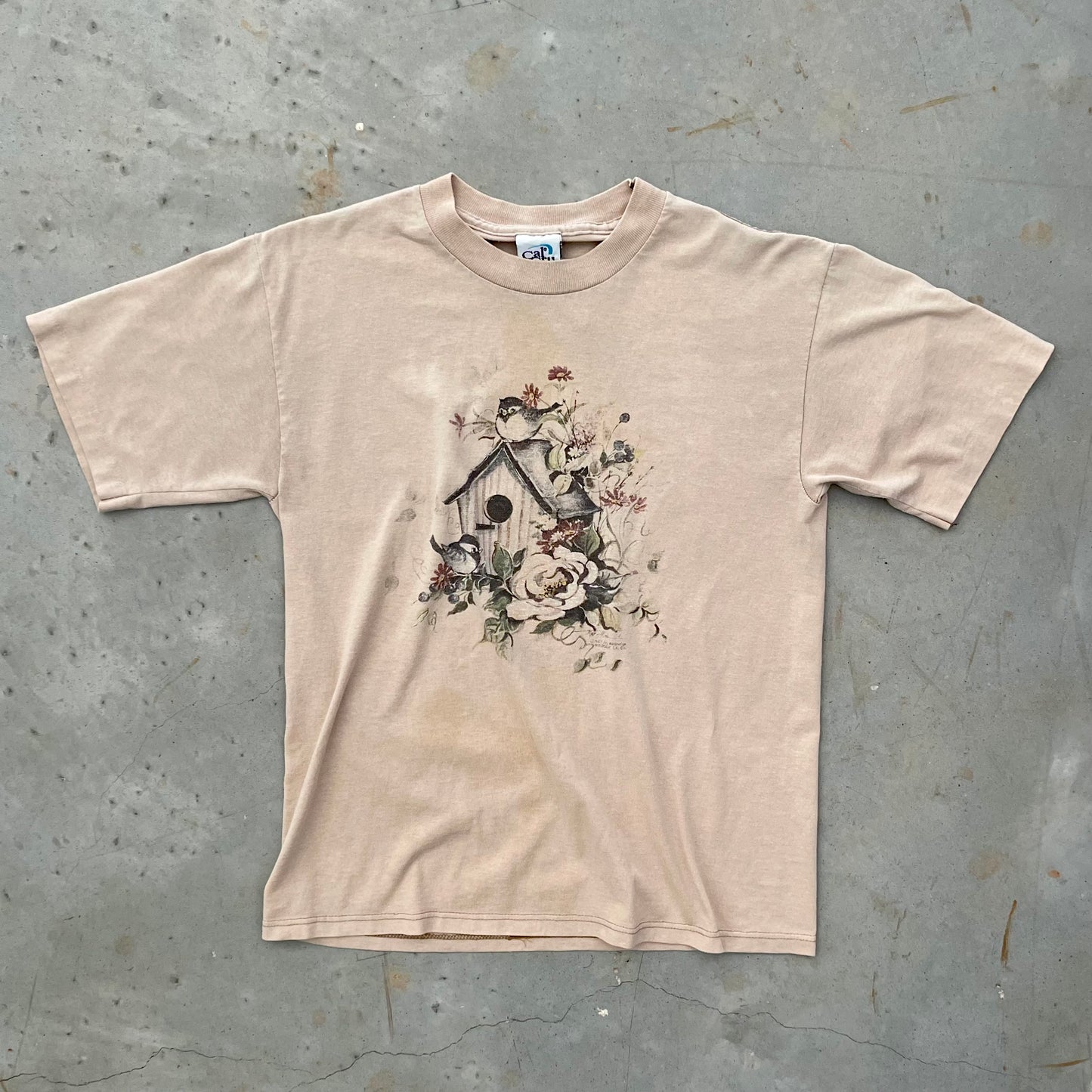 1990s Birds at a Birdhouse Graphic Tee