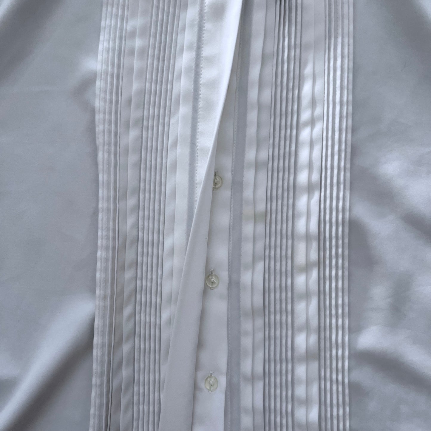 Claudia Richard Pleated Tuxedo Style Blouse