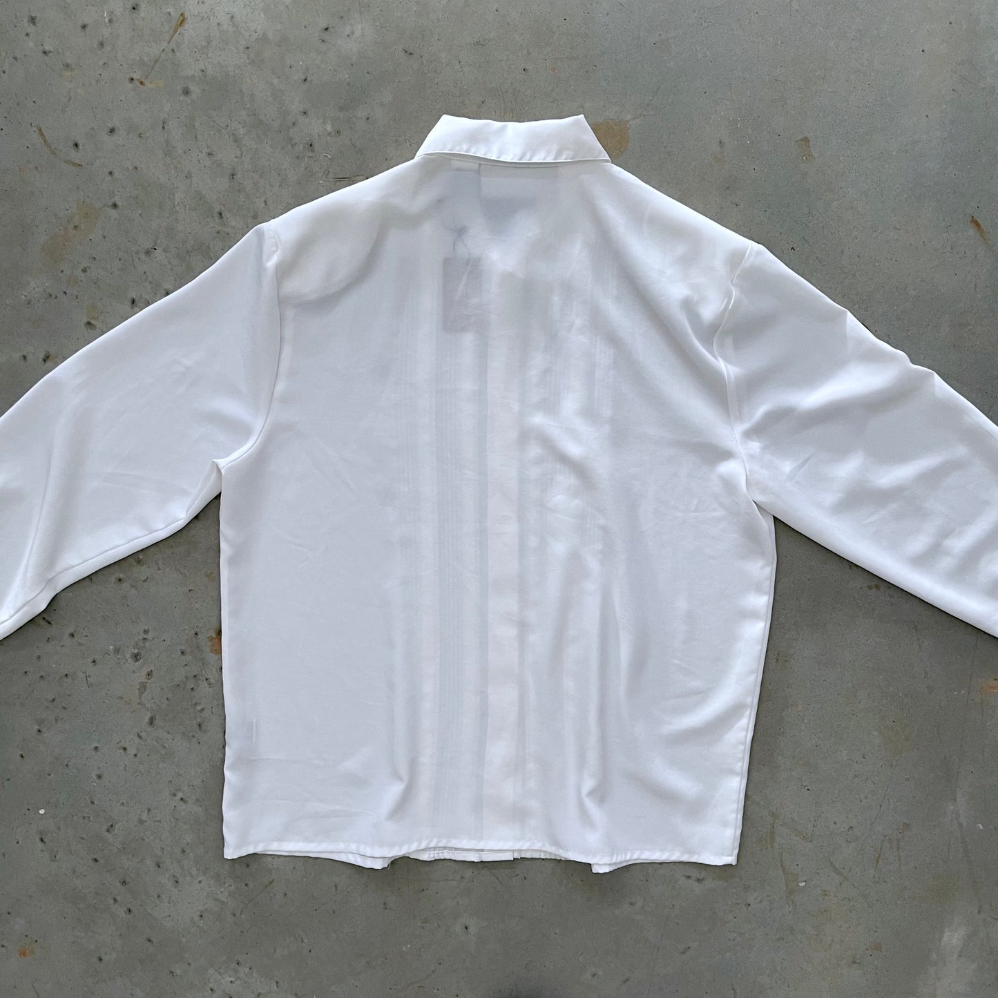 Claudia Richard Pleated Tuxedo Style Blouse