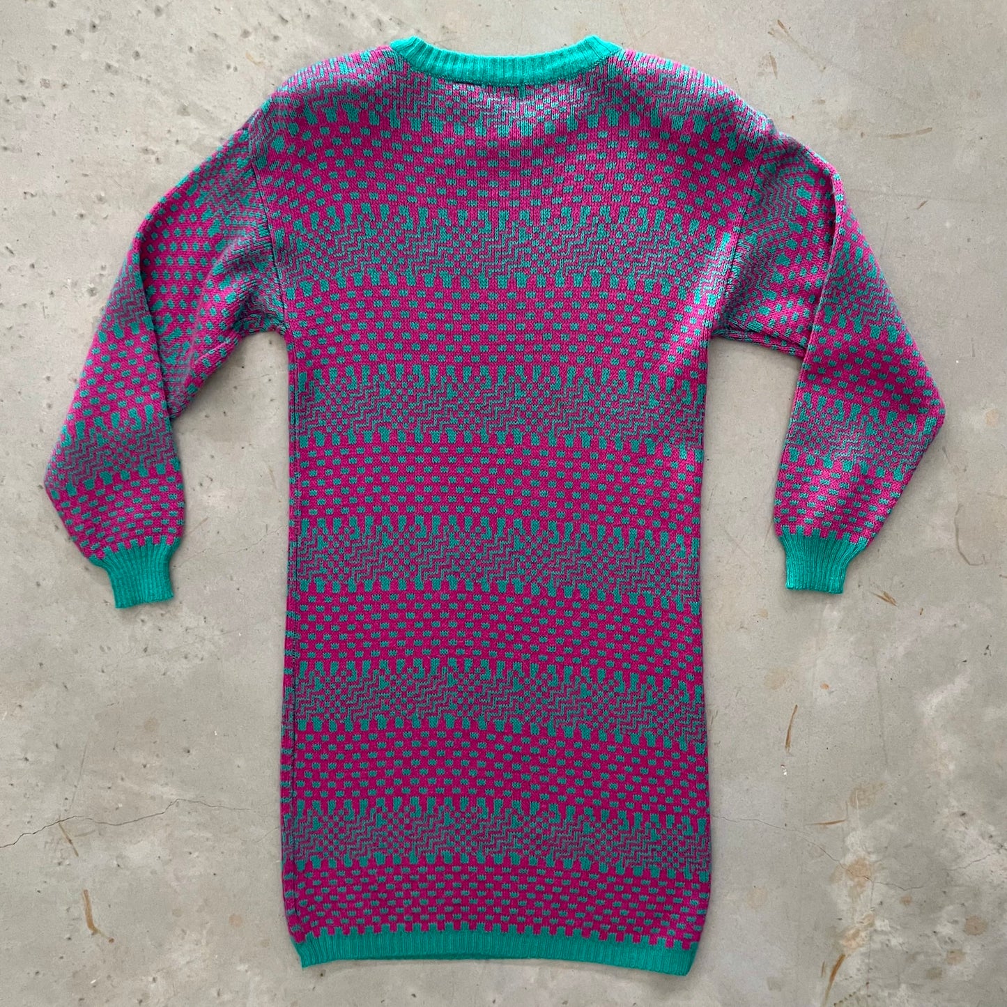 1980s Sweater Dress