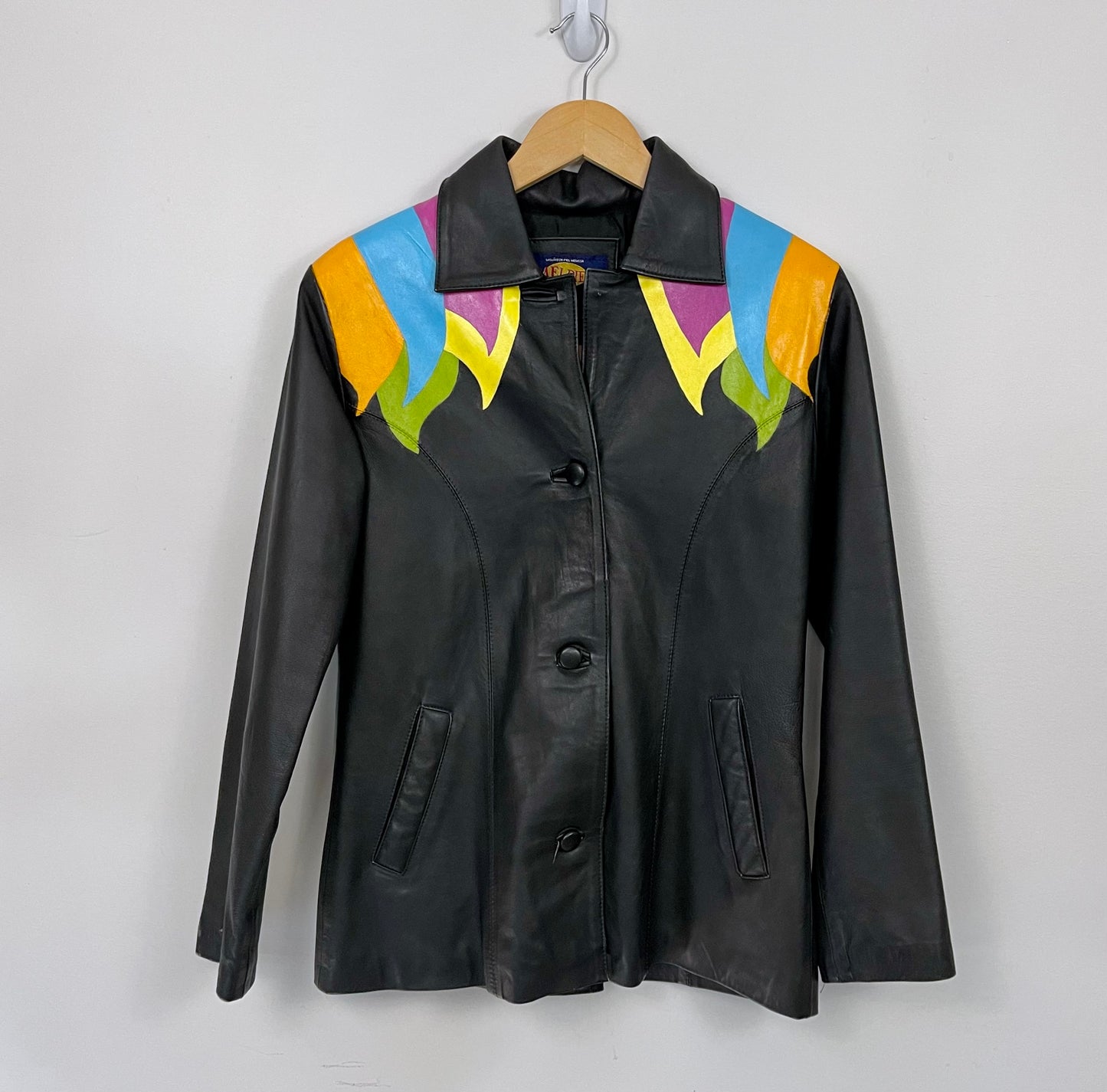 Custom Hand Painted Leather Jacket