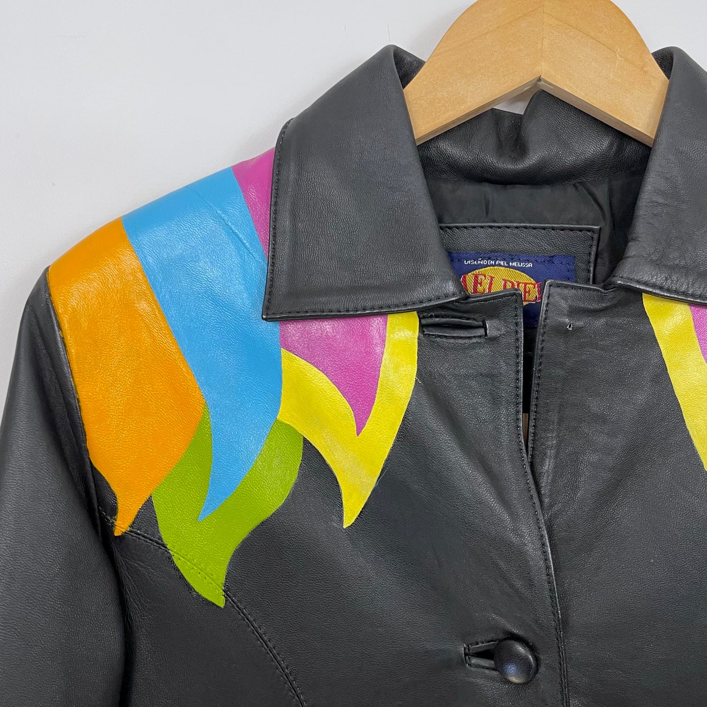 Custom Hand Painted Leather Jacket