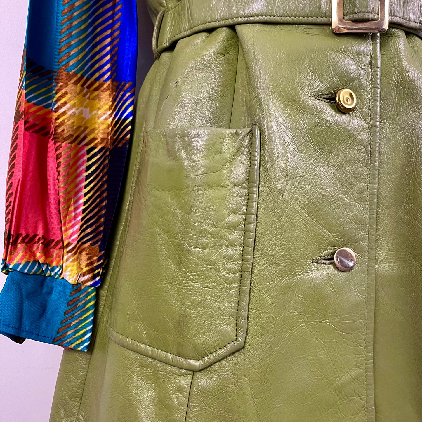 1970s Leather Vest/Mini Dress