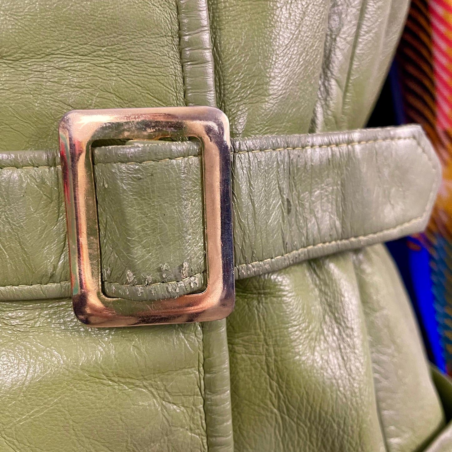 1970s Leather Vest/Mini Dress