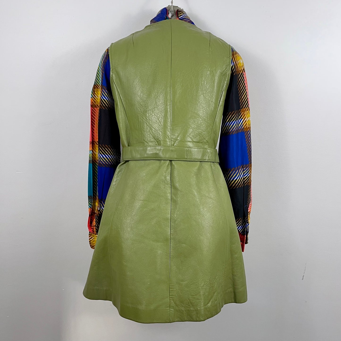 1970s Leather Vest/Mini Dress