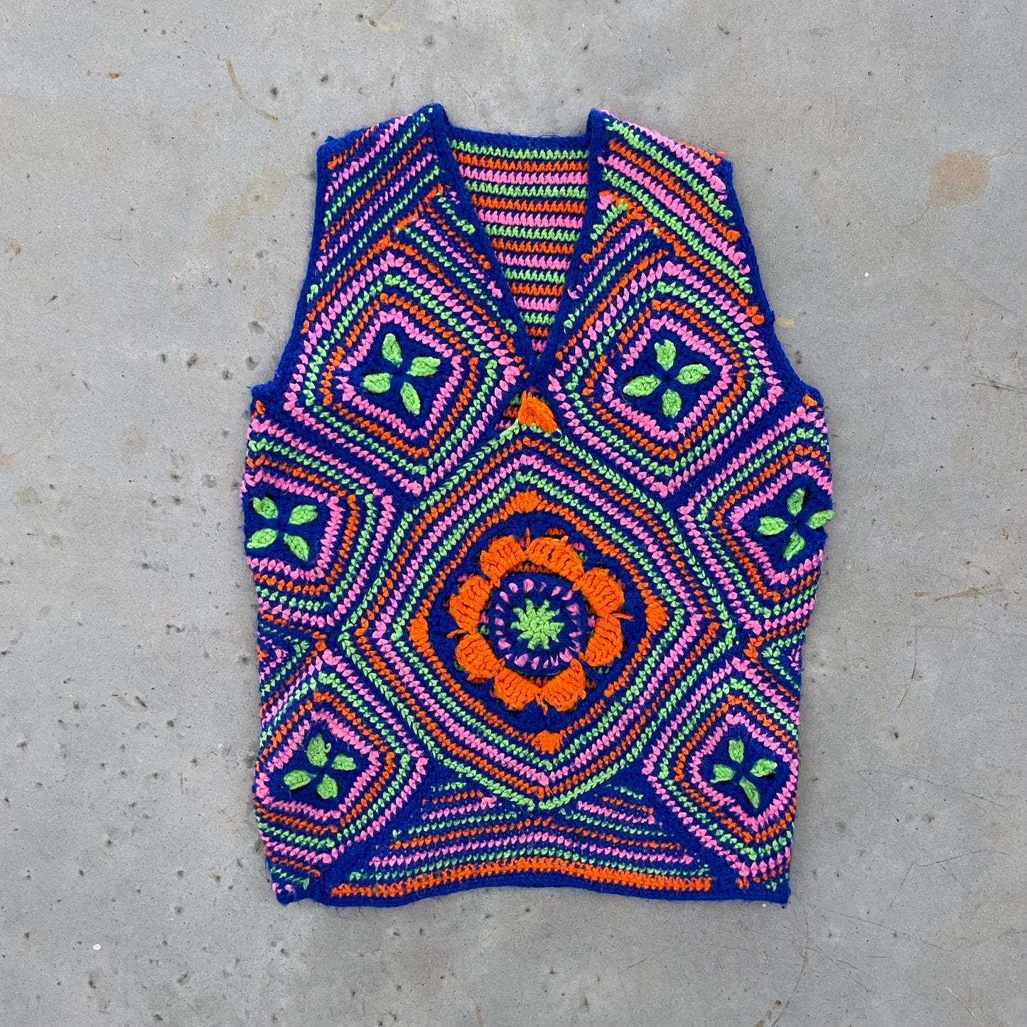 1970s Crocheted Sweater Vest