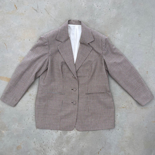 Handmade Plaid Spring Blazer