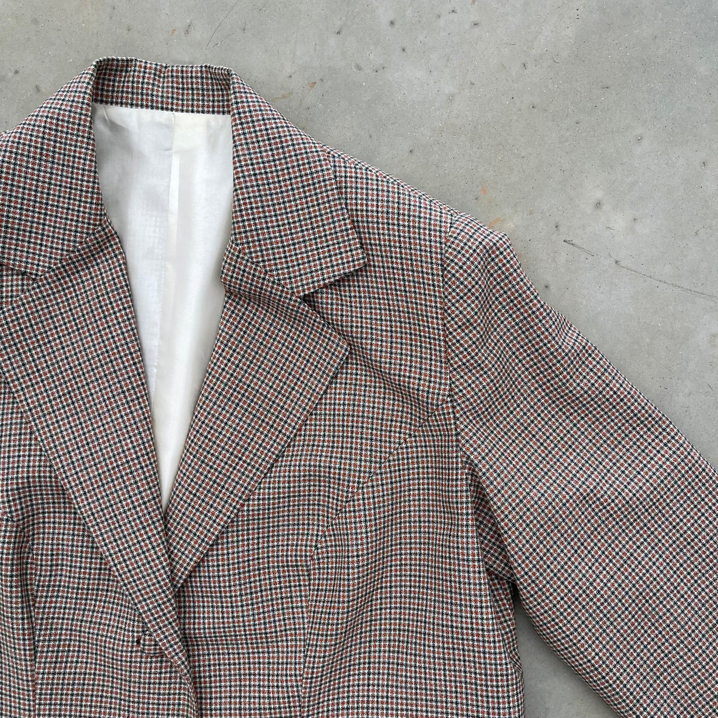 Handmade Plaid Spring Blazer