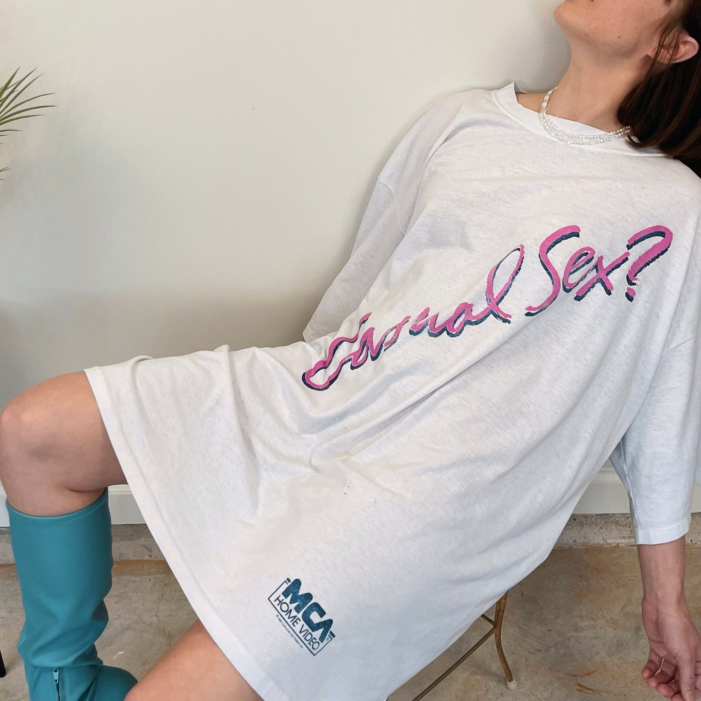 1980s Casual Sex? oversized lounge tee