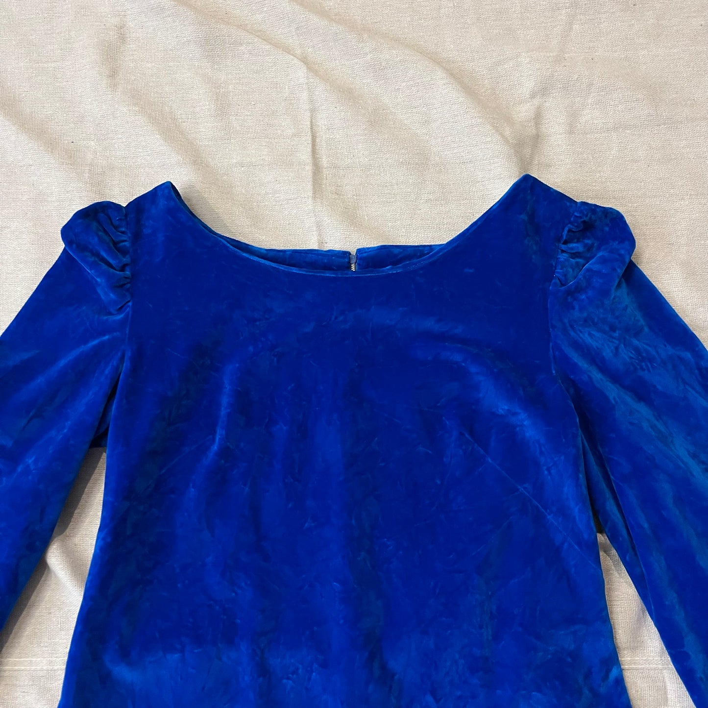 Mod velveteen bell sleeve dress