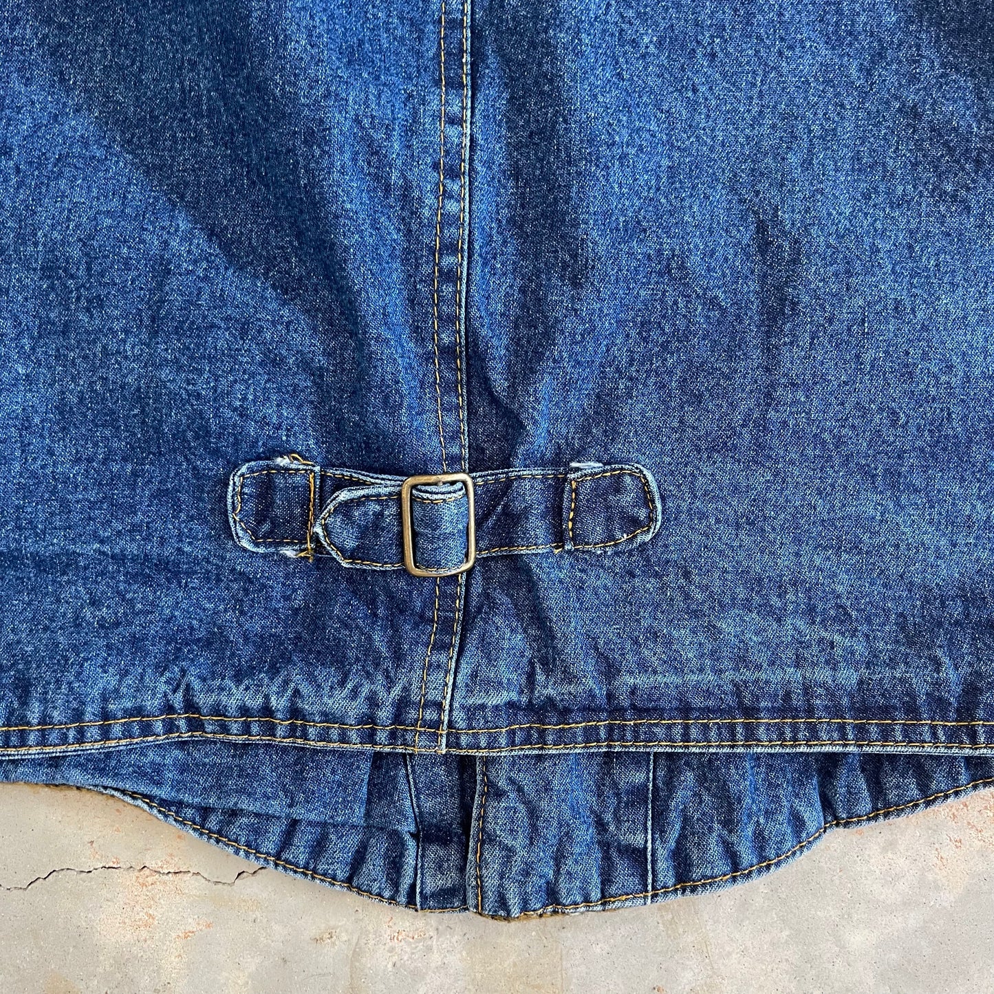 1990s Denim Express denim & wool vest