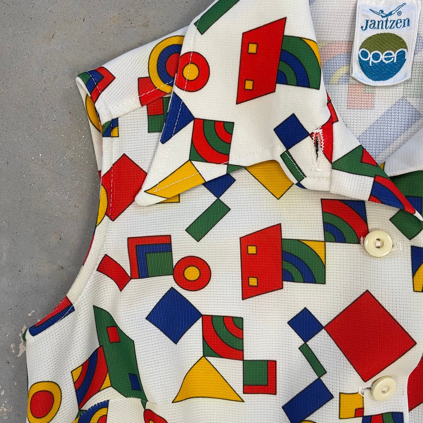 '70s Jantzen geo print mini dress