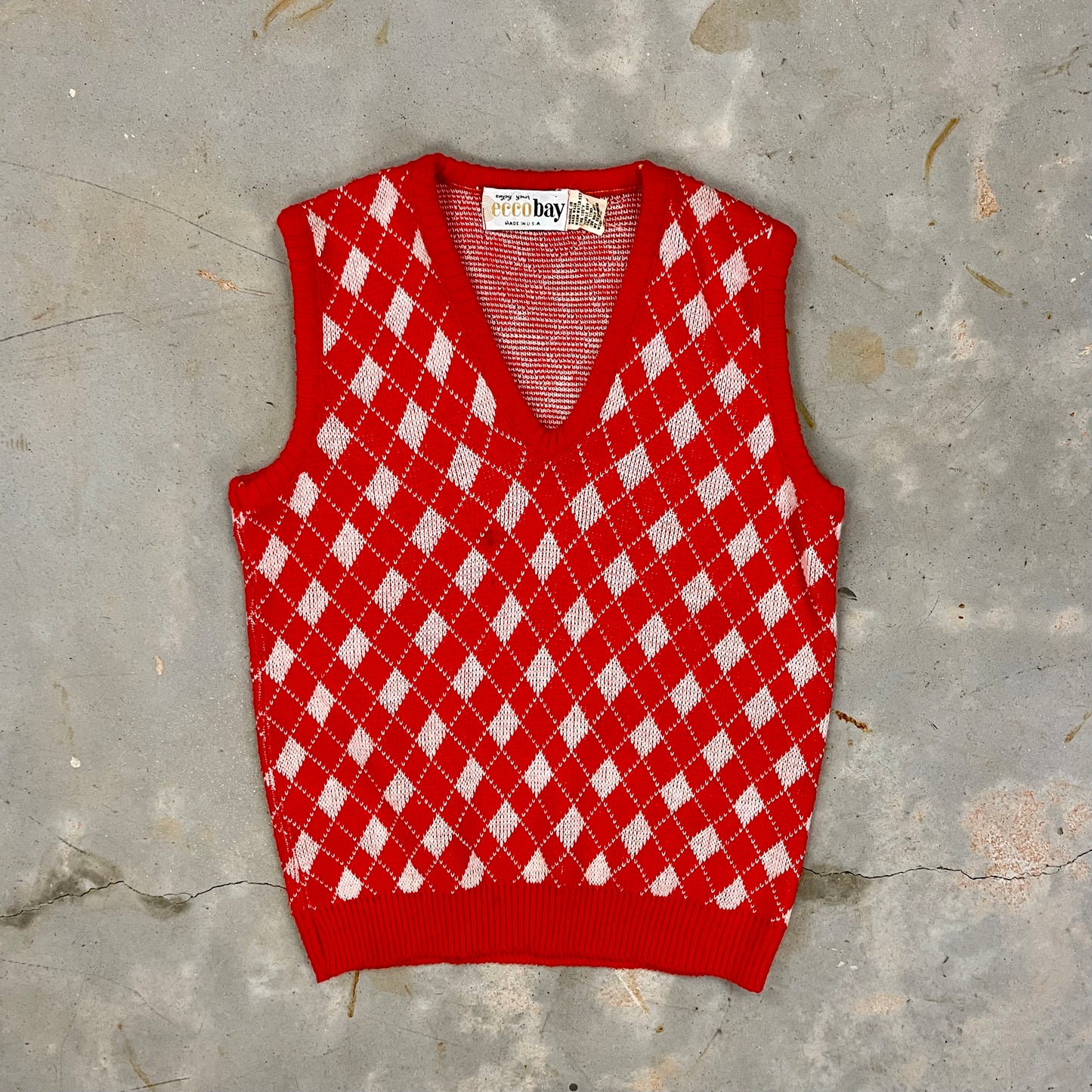 Ecco Bay argyle sweater vest