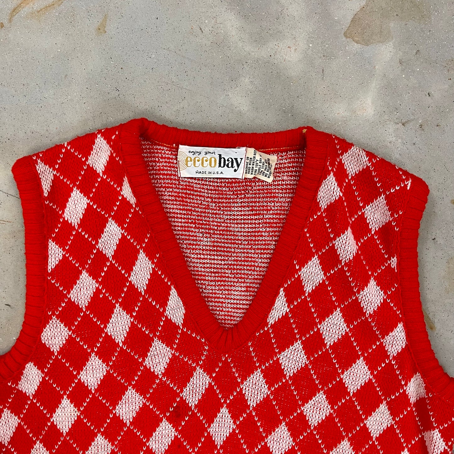 Ecco Bay argyle sweater vest