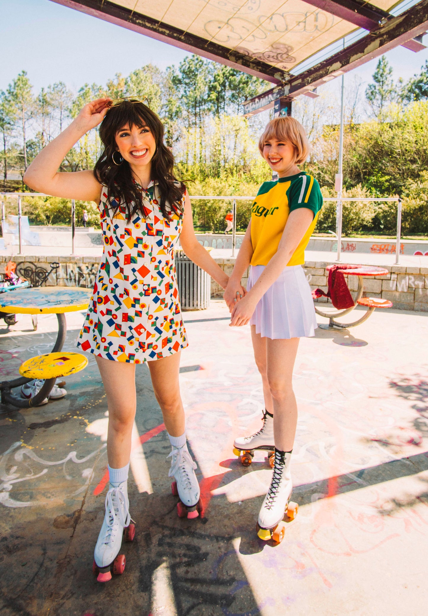 '70s Jantzen geo print mini dress